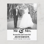 BUDGETモダンタイポグラフィ写結婚真 (正面)