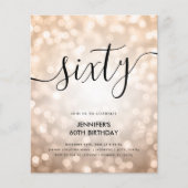 BUDGETモダンバラ金ゴールドライト60誕生日 チラシ (正面)