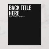 Budgetモダンミニマルロゴ/文字（黒） チラシ (裏面)