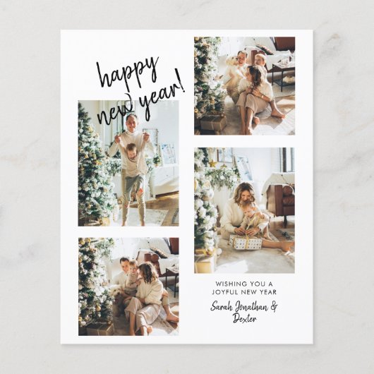 BUDGETモダン Brush Script 4 Photo Happy Newyear (正面)