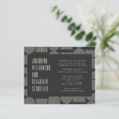 Budgetモダン Geometric Black Arch Lines 結婚's (スタンド正面)