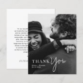 BUDGETモノグラムのタイポグラフィスクリプトの結婚写真 (正面/裏面)