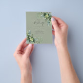 BUDGETユーカリの緑の結婚葉 チラシ (手)