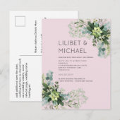 BUDGETユーカリの緑の結婚葉 ポストカード (正面/裏面)