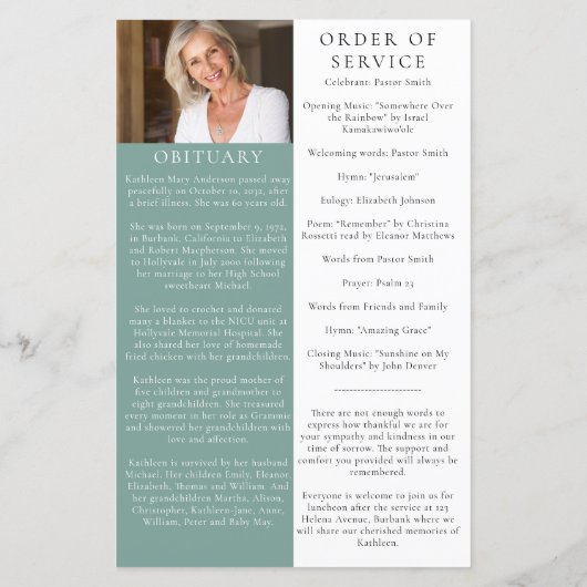 BUDGETユーカリ写真追悼事業 (裏面)