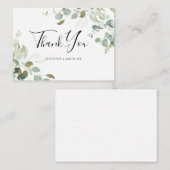 BUDGETユーカリ結婚グリネリーの感謝の意 ノートカード (正面/裏面)