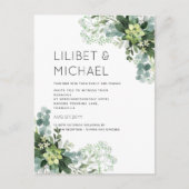 BUDGETユーカリ結婚植樹の葉 ポストカード (正面)