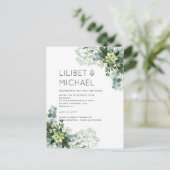 BUDGETユーカリ結婚植樹の葉 ポストカード (スタンド正面)