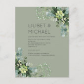 BUDGETユーカリ結婚植樹の葉 ポストカード (正面)