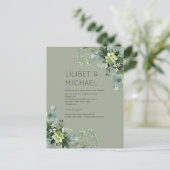 BUDGETユーカリ結婚植樹の葉 ポストカード (スタンド正面)