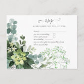 BUDGETユーカリ結婚植樹の葉 ポストカード (正面)