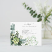 BUDGETユーカリ結婚植樹の葉 ポストカード (スタンド正面)