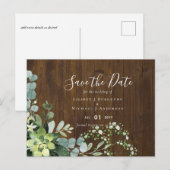 BUDGETユーカリ結婚植樹の葉 ポストカード (正面/裏面)