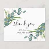 BUDGETユーカリ緑のスクリプトありがとう (正面)