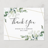 BUDGETユーカリ緑の葉結婚の感謝 (正面)