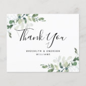 BUDGETユーカリ緑の葉結婚の感謝 (正面)