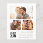 BUDGETユーカリ3写真QR夕べパーティー招待状 (裏面)