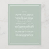 BUDGETライトセージ緑のモノクローム結婚ズ (裏面)