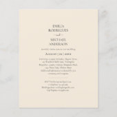 BUDGETライトベージュモノクロ結婚ーズ チラシ (裏面)