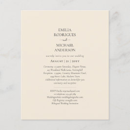 BUDGETライトベージュモノクロ結婚ーズ チラシ