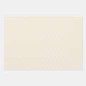 BUDGETライトベージュモノクロ結婚ーズ ラッピングペーパーシート (正面3)