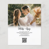 BUDGETラブリーハートスクリプトフォトQRコード結婚ズ (裏面)