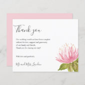 BUDGETラブリーピンクグリーン結婚フラワー感謝していズユー (正面/裏面)