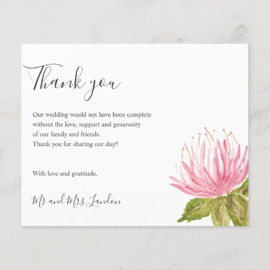 BUDGETラブリーピンクグリーン結婚フラワー感謝していズユー (正面)