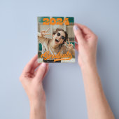 BUDGETレトロはっきりしたタイポグラフィ写真卒業 チラシ (手)