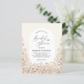 BUDGETワイルドフラワーアーチハートスクリプトブライダルシャワー (スタンド正面)