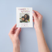 BUDGETワインベリ結婚ー金ゴールドの写真保存日 チラシ (手)