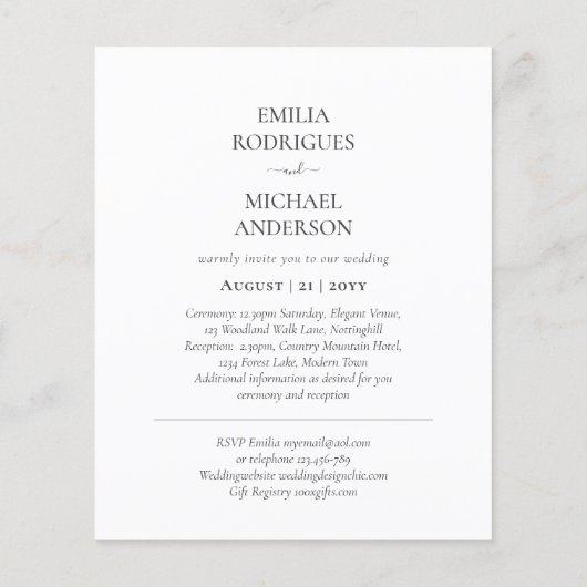 BUDGET両面バイリンガル文字結婚のみ チラシ (裏面)