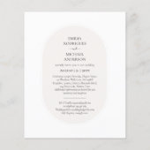 BUDGET両面バイリンガル結婚ズホワイトベージュ (裏面)