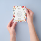 BUDGET両面バイリンガル結婚フォークアート チラシ (手)