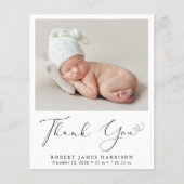 Budget写真ありがとうご出産のお知らせ (正面)