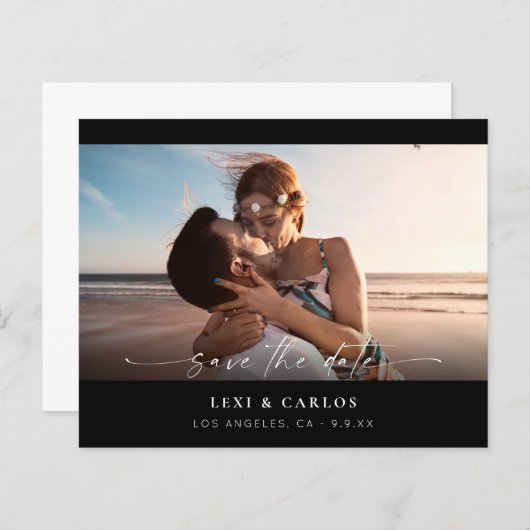 Budget写真と書道3モダン日付の保存 (正面/裏面)