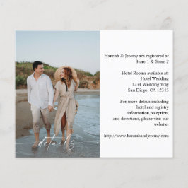 Budget写真と書道3縦型モダン詳細 チラシ