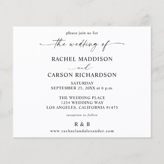 Budget写真と書道3B横書結婚き (裏面)