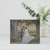 Budget写真の新婚クリスマスホリデーカード (スタンド正面)