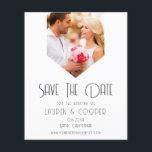 BUDGET写真の日付を保存モダンシンプル結婚する チラシ<br><div class="desc">BUDGET日付の保存スタイリッシュウエディングカーモダンドは書のスクリプトタイポグラフィの文字「日付の保存」と一緒に写真を備えモダンている。結婚式、誕生日、ベビーシャワー、記念日お祝い、パーティーに最適。©Evco Studio www.zazzle.com/store/evcostudioによる設計</div>