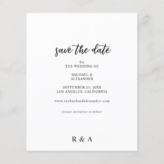 Budget写真の書道2-A明るい日付を保存 (裏面)