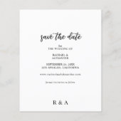 Budget写真の書道2B暗いV日付を保存 (裏面)