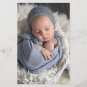 Budget写真ようこそ誕生のお知らせ (裏面)