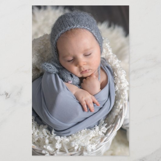 Budget写真ようこそ誕生のお知らせ (裏面)