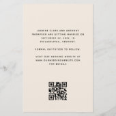 Budget写真アーチベージュQRコード日付の保存 (裏面)