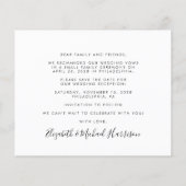 Budget写真ウェディングレセプション日付の保存 (裏面)