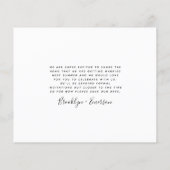 BUDGET写真ウェディング日付カードを保存 (裏面)