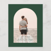 BUDGET写真エメラルドグリーンウェディング日付を保存 チラシ (正面)