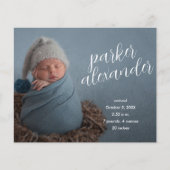 Budget写真エレガントコラージュの誕生のお知らせ (正面)