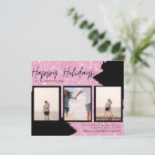 BUDGET写真クリスマスカード – フォトコラージュ都市 (スタンド正面)